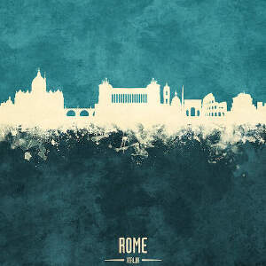 Rome Skylines Canvas Art Prints