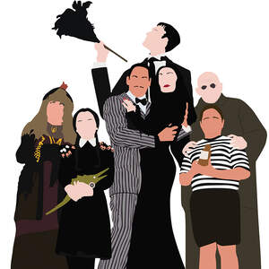 The Addams Family (Film Series) Canvas Prints
