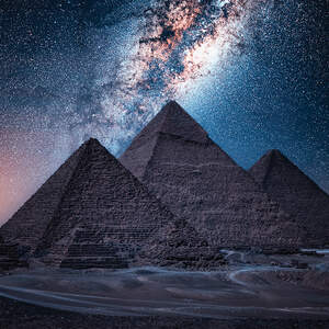 The Great Pyramids of Giza Art Prints