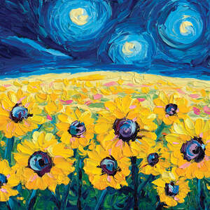 Van Gogh's Sunflowers Collection Canvas Wall Art