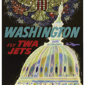 Washington DC Travel Posters Canvas Wall Art