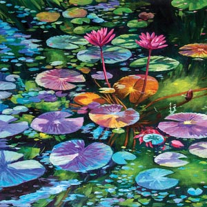 Water Lilies Collection Canvas Artwork