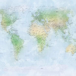 World Maps Fine Art Prints