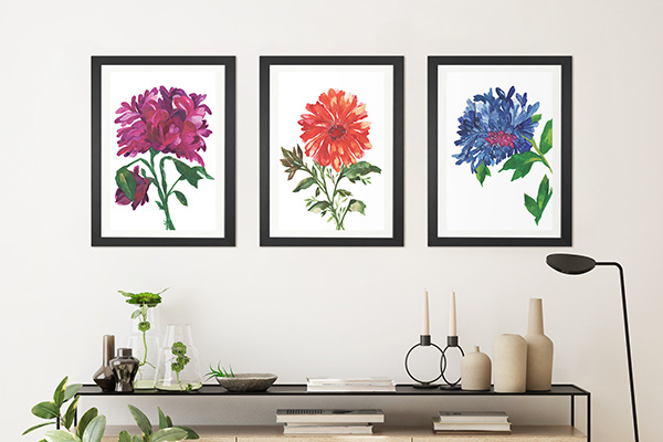 Watercolor Flowers-50% off